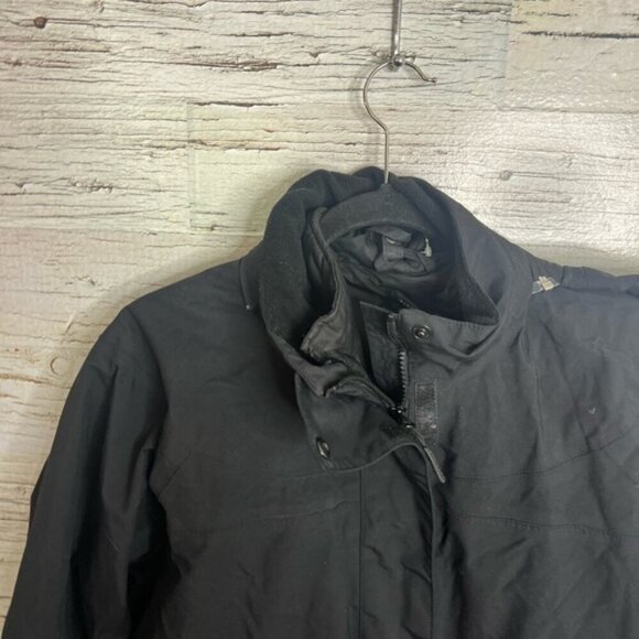 Eddie Bauer black jacket hooded size large  women’s - Picture 5 of 9